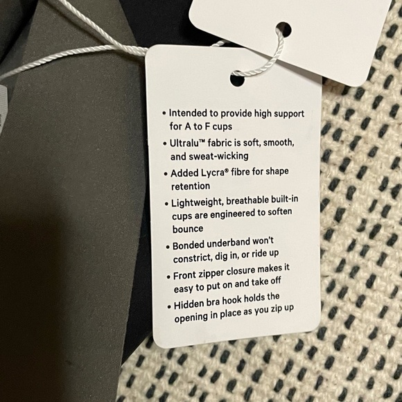 Lululemon Enlite Bra Camo Zip Front High Support Sports Bra Front Zip - Picture 7 of 12